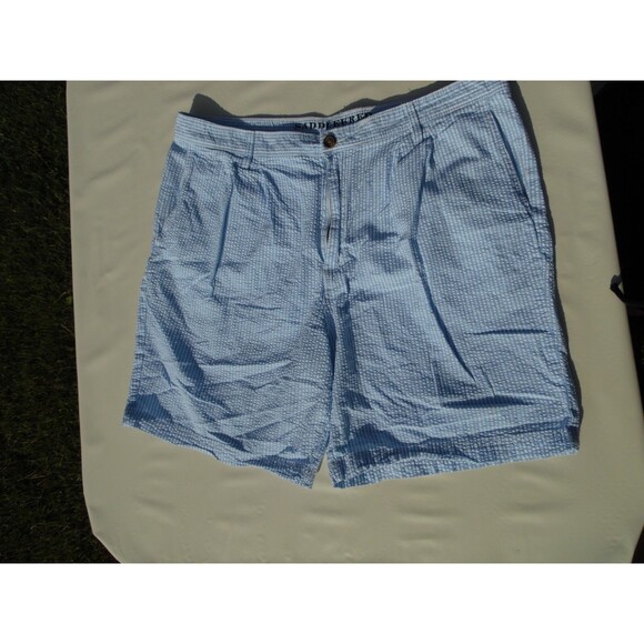 SaddleBred Men's Size 38 Shorts Cotton Plaid Blue - Picture 2 of 5